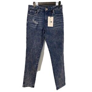 NEW Prosperity Jeans Womens 27" Denim 90s Cotton Stretch Distressed Y2K